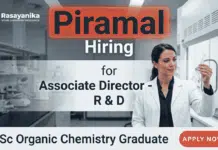 Organic Chemistry Jobs at Piramal Careers | Associate Jobs | Apply Now Organic Chemistry Jobs Piramal Careers Associate Jobs R&D pharma
