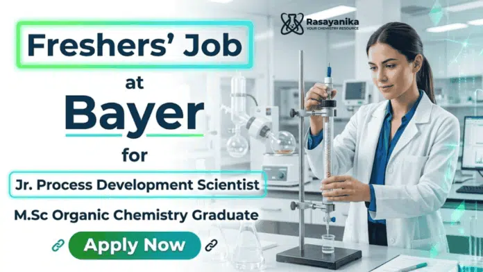 MSc Chemistry Freshers Job Bayer Careers R&D Jobs process development MSc Chemistry Freshers Job Bayer Careers R&D Jobs process development
