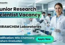 SRIRAMCHEM Hiring – Junior Research Scientist Job | Chemistry Graduates Apply Now MSc Chemistry Freshers Job at Sriramchem | Research Scientist