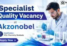 AkzoNobel Hiring QA Specialist | MSc Chemistry Graduates Apply Now MSc Chemistry Job at AkzoNobel | QA Specialist Role