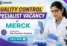 Merck Hiring Analytical Chemistry Graduates | Quality Control Specialist Quality Control Specialist at Merck | MSc Chemistry Graduates Apply Now