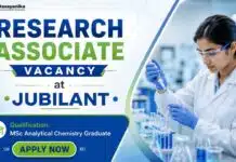 Jubilant Hiring MSc Chemistry Graduates | Research Associate Role Research Associate Job at Jubilant | MSc Chemistry Graduates Apply Now
