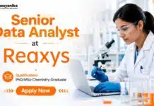Reaxys Hiring Senior Data Analyst | MSc Chemistry Graduates Apply Now MSc Chemistry Jobs at Elsevier | Senior Data Analyst Role