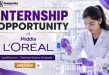 L’Oréal Hiring Formulation Intern in Mumbai | Chemistry Internship 2026 Chemistry Internship at L’Oréal | Apply Now