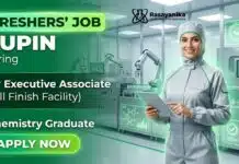 Fresher Chemistry Jobs at Lupin | Associate Jobs Opportunity | Apply Now Lupin Careers hiring for Associate Jobs – fresher chemistry jobs opportunity
