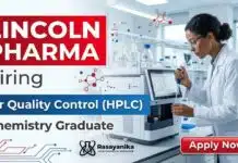Quality Control Jobs at Lincoln Pharma | Chemistry Jobs | Apply Now Lincoln Pharma Hiring for Quality Control Jobs | Apply Now