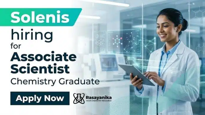 Solenis Careers announces Associate Scientist Jobs for chemistry professionals in Mumbai. Solenis Careers announces Associate Scientist Jobs for chemistry professionals in Mumbai.