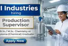 Chemistry Jobs at PI Industries Careers | Apply Now PI Industries Careers hiring for Production Supervisor Jobs in chemical manufacturing and plant operations.