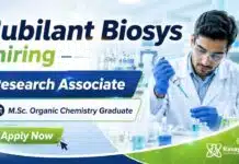 Chemistry Job Opening at Jubilant Careers | Research Associate Job | Apply Now Chemistry Job opportunity for Research Associate Job in synthesis department with strong career growth inspired by Jubilant career standards