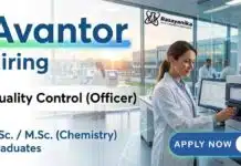 Quality Control Jobs at Avantor Careers | Chemistry Jobs Avantor Careers Hiring Quality Control Officers for Chemistry Jobs in Thane