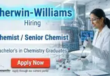 Laboratory Chemist Jobs at Sherwin-Williams | Chemistry Jobs | Apply Now Laboratory Chemist Jobs at Sherwin-Williams Careers for Chemistry Jobs in Bangalore
