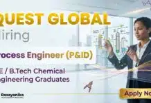 Chemical Engineering Jobs at Quest Global Careers | Apply Now Chemical Engineering Jobs at Quest Global Careers for Oil and Gas Jobs in Bengaluru