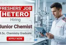 Chemistry Freshers Jobs at Hetero | Junior Chemist Jobs | Apply Now Chemistry Freshers Jobs at Hetero Careers for Junior Chemist Jobs