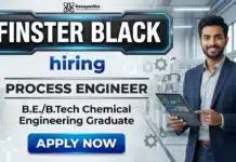 Chemical Engineering Jobs at Finster Black Careers | Process Engineer Job Chemical Engineering Jobs at Finster Black Careers Process Engineer Job in Panvel Maharashtra