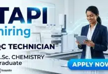 Quality Control Jobs at TAPI | M.Sc. Chemistry Jobs | Apply Now Quality Control Jobs at TAPI Careers for M.Sc. Chemistry professionals in pharmaceutical manufacturing