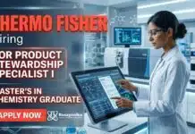 Chemistry Jobs at Thermo Fisher Scientific | Product Specialist Job | Apply Now Thermo Fisher Careers Offering Chemistry Jobs in Regulatory Affairs and Product Stewardship