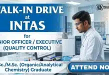 Intas Walk In Drive for Quality Control Jobs | Chemistry Jobs Opportunity Quality Control Jobs at Intas Careers Walk In Drive Ahmedabad Pharmaceutical Hiring