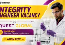 Chemical Engineering Job at Quest Global | Integrity Engineer – Pipeline Quest Global Hiring Chemical Engineering Graduates | Integrity Engineer – Pipeline