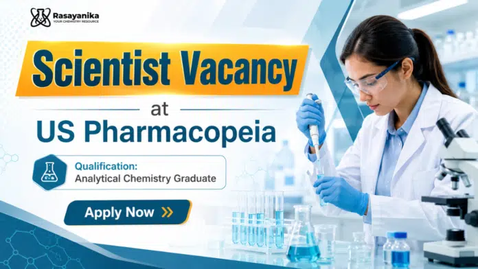 MSc Chemistry Jobs at USP | RSL Scientist Role MSc Chemistry Jobs at USP | RSL Scientist Role