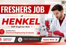 Freshers Chemical Engineering Job at Henkel Bangalore | Apply Now Freshers Chemical Engineering Job at Henkel | GDP Engineer Role