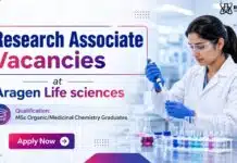 Research Jobs at Aragen Life Sciences for MSc Chemistry Research Associate Jobs | Organic Chemistry Jobs