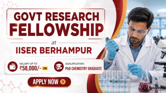 IISER Berhampur Recruitment 2026 | Govt Research Fellowship IISER Berhampur Recruitment 2026 | Govt Research Fellowship