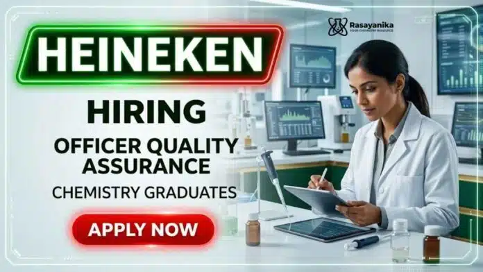 Quality Assurance Jobs at Heineken Careers for Chemistry Jobs in supply chain quality officer role in Bangalore manufacturing unit Quality Assurance Jobs at Heineken Careers for Chemistry Jobs in supply chain quality officer role in Bangalore manufacturing unit