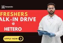 Freshers Job at Hetero for Chemistry Graduates | Production Chemist Openings BSc Chemistry Freshers Job at Hetero | Production Chemist Role
