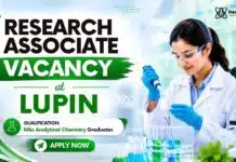 Lupin Hiring Analytical Chemistry Graduates | Research Associate Roles Research Associate Job at Lupin | MSc Chemistry Jobs