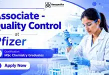 Pfizer Hiring Quality Control Roles for Chemistry Graduates | Apply Now Associate Quality Control Job at Pfizer | MSc Chemistry Jobs