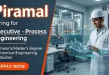 Chemical Engineering Jobs at Piramal | Process Engineering Opportunity Chemical Engineering Jobs at Piramal Careers for Process Engineering professionals in pharmaceutical manufacturing