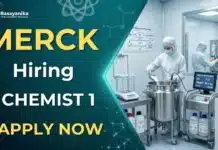 Merck Hiring for Lab Specialist Roles | Organic Chemistry Job Preparation Lab Specialist working in a GMP laboratory at Merck