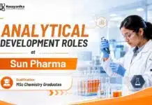 Sun Pharma Hiring Analytical Development Executive | MSc Chemistry Jobs MSc Chemistry Job at Sun Pharma | Analytical Executive Jobs