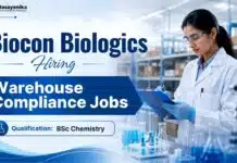 Biocon Hiring Chemistry Graduates | Warehouse Compliance Jobs in Bangalore Biocon Careers: Warehouse Compliance Jobs in Bangalore