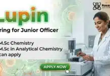 Lupin Career Opportunity: MSc Chemistry Job | Apply Now ! MSc Chemistry Job at Lupin for Junior Officer role in Goa pharmaceutical operations