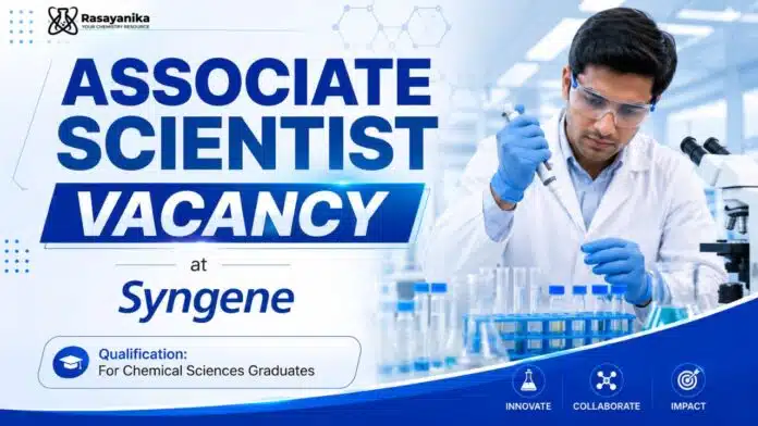 Scientist Job at Syngene | MSc Chemical Sciences Job Scientist Job at Syngene | MSc Chemical Sciences Job