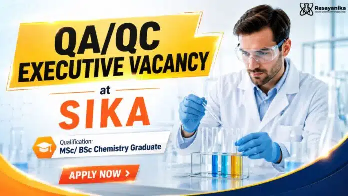 MSc Chemistry Job at Sika | Quality Executive Recruitment MSc Chemistry Job at Sika | Quality Executive Recruitment