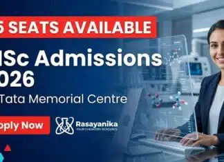 15 Seats Available | MSc Admissions 2026 at Tata Memorial Centre | Apply Online MSc Admissions at Tata Memorial Centre 2026 for B.Sc Chemistry and science graduates