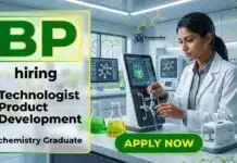 BP Hiring Technologists | Exciting Opportunity for Chemistry Graduates Technologist Jobs at BP | BP Careers | Chemistry Graduate Jobs in Product Development and Innovation