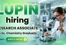 Research Associate Jobs at Lupin Careers for Chemistry Professionals Research Associate Jobs at Lupin Careers for candidates seeking Chemistry Jobs in pharmaceutical research