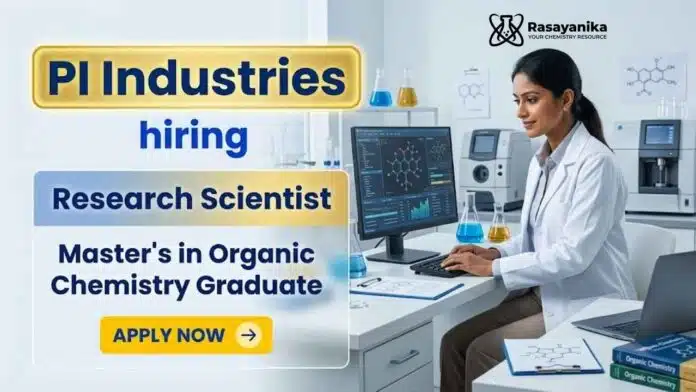 Research Scientist Jobs at PI Industries Careers for professionals seeking Analytical Chemistry Jobs in research and development Research Scientist Jobs at PI Industries Careers for professionals seeking Analytical Chemistry Jobs in research and development