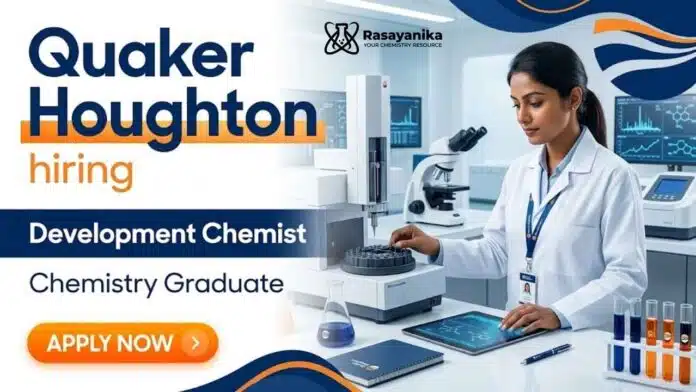 Development Chemist Jobs at Quaker Houghton Careers for candidates seeking R&D Jobs in product development and laboratory research Development Chemist Jobs at Quaker Houghton Careers for candidates seeking R&D Jobs in product development and laboratory research