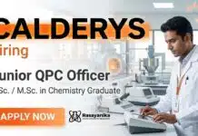 Quality Control Jobs at Calderys | Junior QPC Officer Quality Control Jobs at Calderys Careers for B.Sc and M.Sc Chemistry graduates applying for Junior QPC Officer position