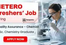Freshers MSc Chemistry Job at Hetero | Quality Assurance Chemist MSc Chemistry Freshers Job Opportunity at Hetero – Apply Now for Quality Assurance Jobs in the Pharmaceutical Industry