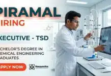 Piramal Pharma Hiring for Chemical Engineering Jobs | Apply Now Piramal Careers announces Executive Jobs for professionals seeking Chemical Engineering Jobs in the pharmaceutical industry.