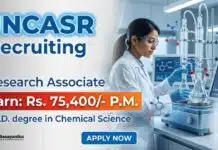 Research Associate Jobs at JNCASR | Earn: Rs. 75,400/- P.M. | PhD Chemistry Careers Research Associate Jobs announced through JNCASR Recruitment for candidates seeking PhD Chemistry Jobs