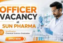 Sun Pharma Hiring Chemical Science Candidates | Production Officer Role Chemical Science Jobs at Sun Pharma | Production Officer Job