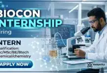 Biocon Internship for Chemistry candidates | Apply Now Biocon Internship at Biocon Careers for Chemistry Internship candidates in biopharmaceutical manufacturing