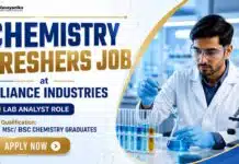 Reliance Hiring Chemistry Freshers | Lab Analyst Job Chemistry Freshers Job at Reliance | Lab Analyst Role