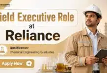 Reliance Hiring Chemical Engineering Graduates | Field Executive Role Chemical Engineering Job at Reliance | Field Executive Role